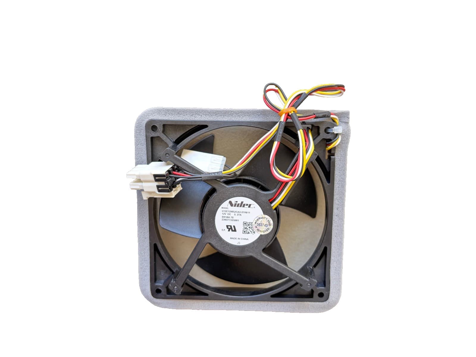WR01X48592 OEM GE Freezer Fan W/Gasket New Genuine