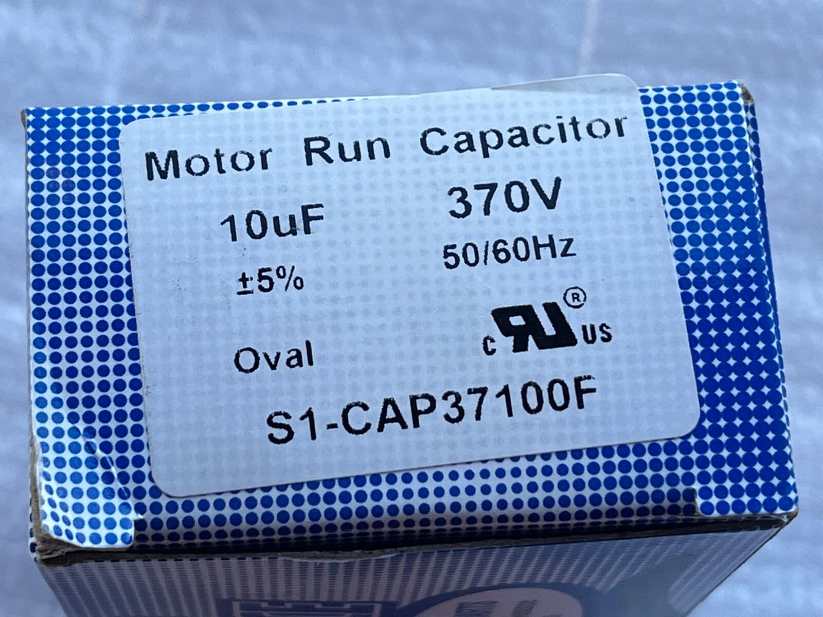 HVAC S1-CAP37100F Single Flat Capacitor 370V 10uF Pack(2) — thumbnail 7