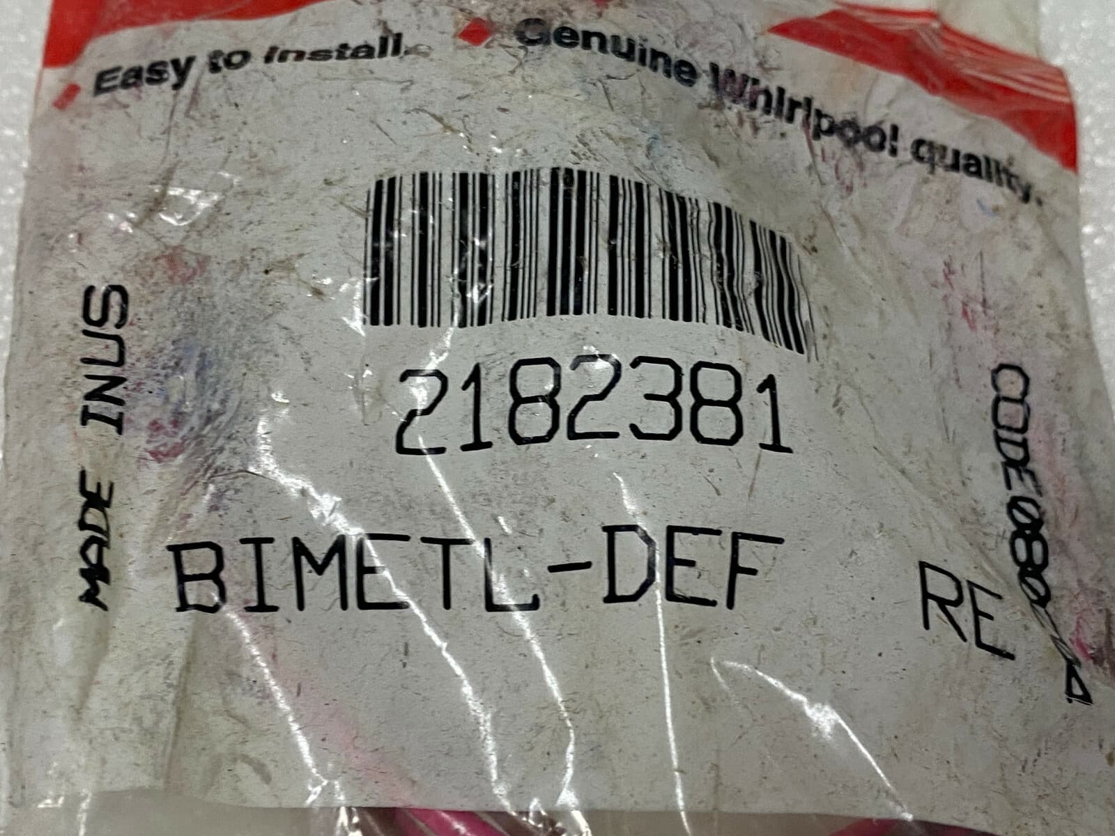New Genuine OEM Whirlpool Refrigerator Thermostat, Defrost  2182381 — thumbnail 4