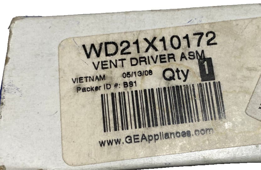 New Genuine OEM GE Dishwasher Vent Driver Assembly WD21X10172 — thumbnail 3