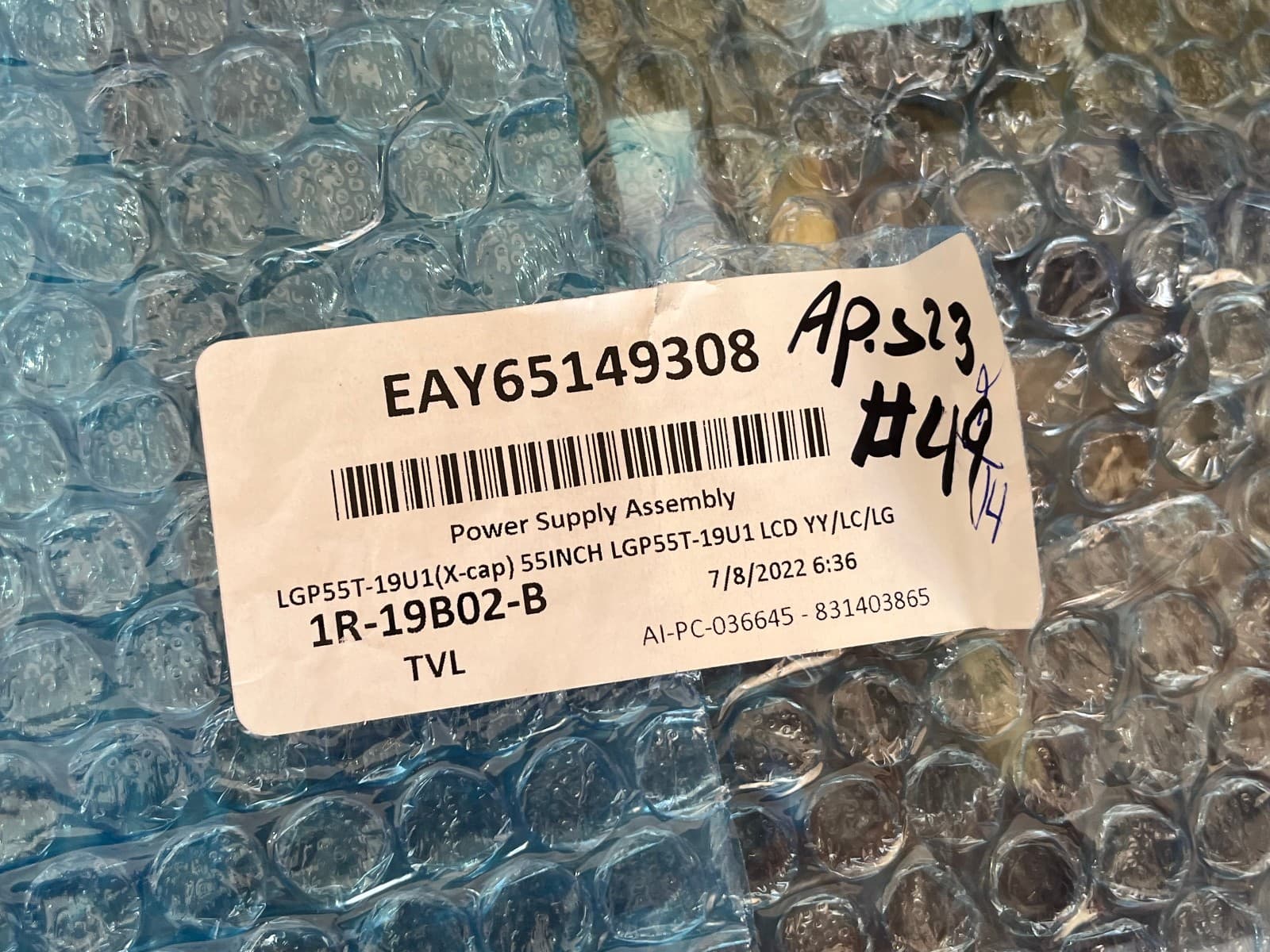 EAY65149308 OEM LG  Power Supply Assembly Genuine — thumbnail 3