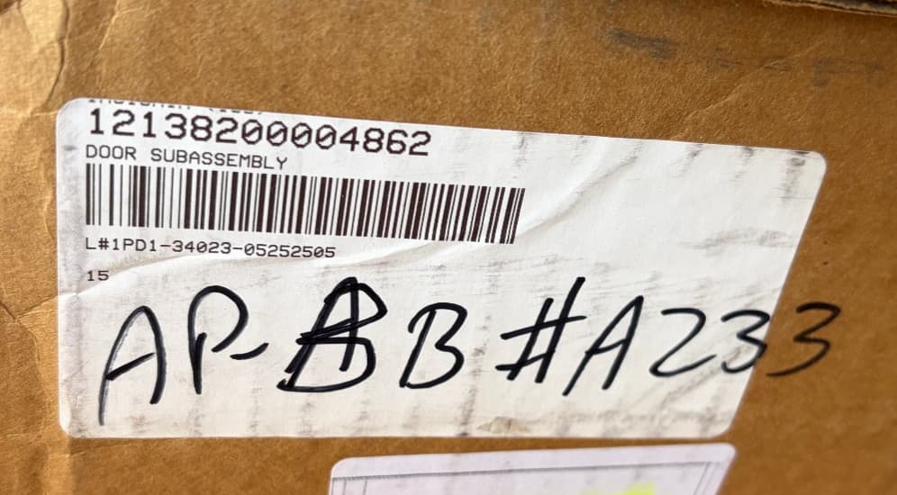 12138200004862 OEM Midea Dryer Door Subassembly New Genuine — thumbnail 4