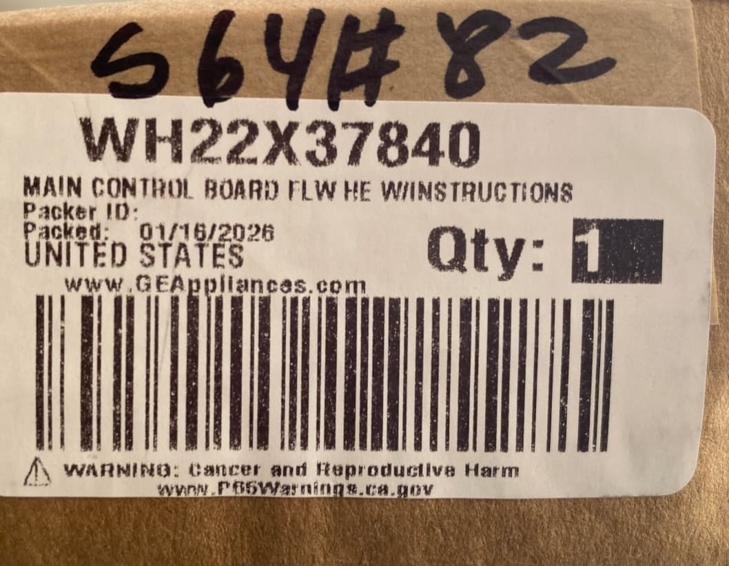 WH22X37840  OEM GE Washing Machine Control Board New Genuine — thumbnail 4