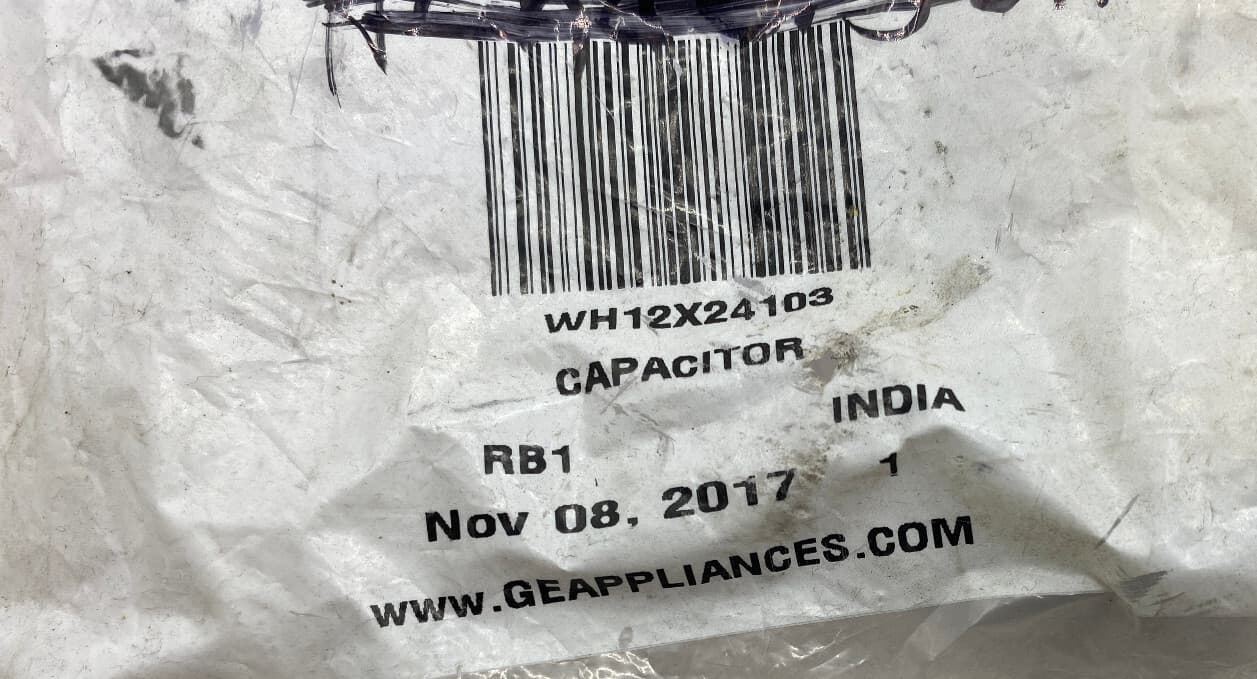 New Genuine OEM GE Washer Capacitor WH12X24103 — thumbnail 2