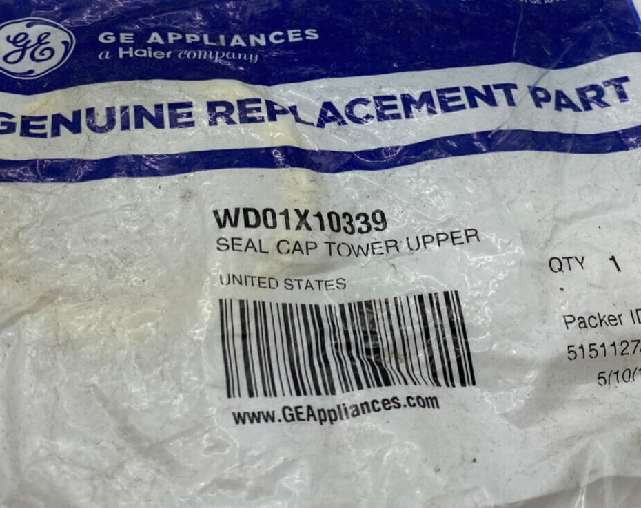New Genuine OEM GE Dishwasher Seal Cap Tower Upper WD01X10339 — thumbnail 3