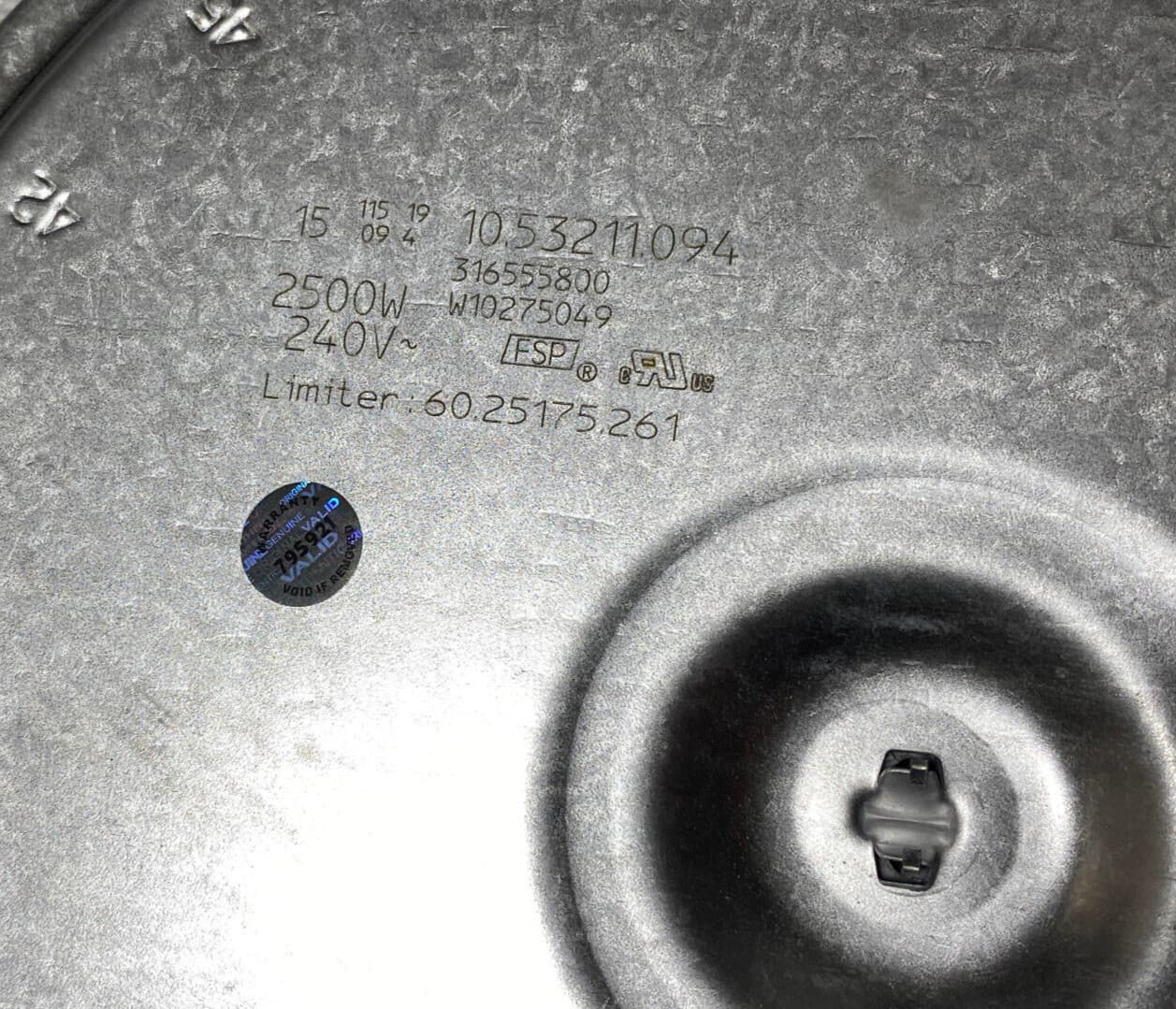 New Genuine OEM Frigidaire Range Dual 9"/6" Surface Element  316555800 — thumbnail 6