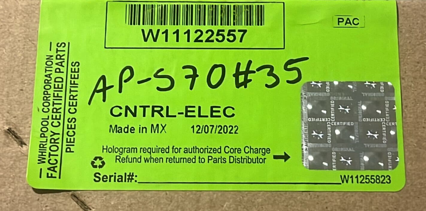New Genuine Whirlpool  Range Oven Control Board W11122557 — thumbnail 4