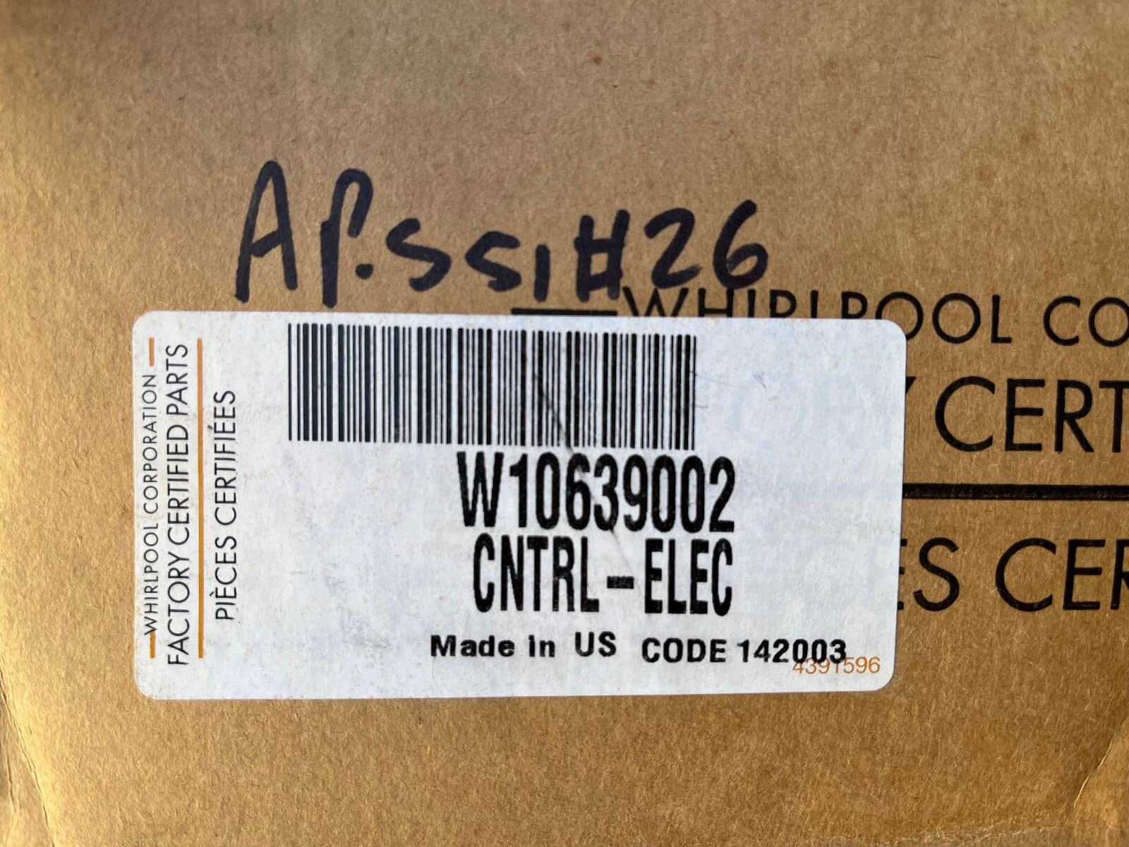 New Genuine Whirlpool Refrigarator Control Board W10639002 (W10861908) — thumbnail 3