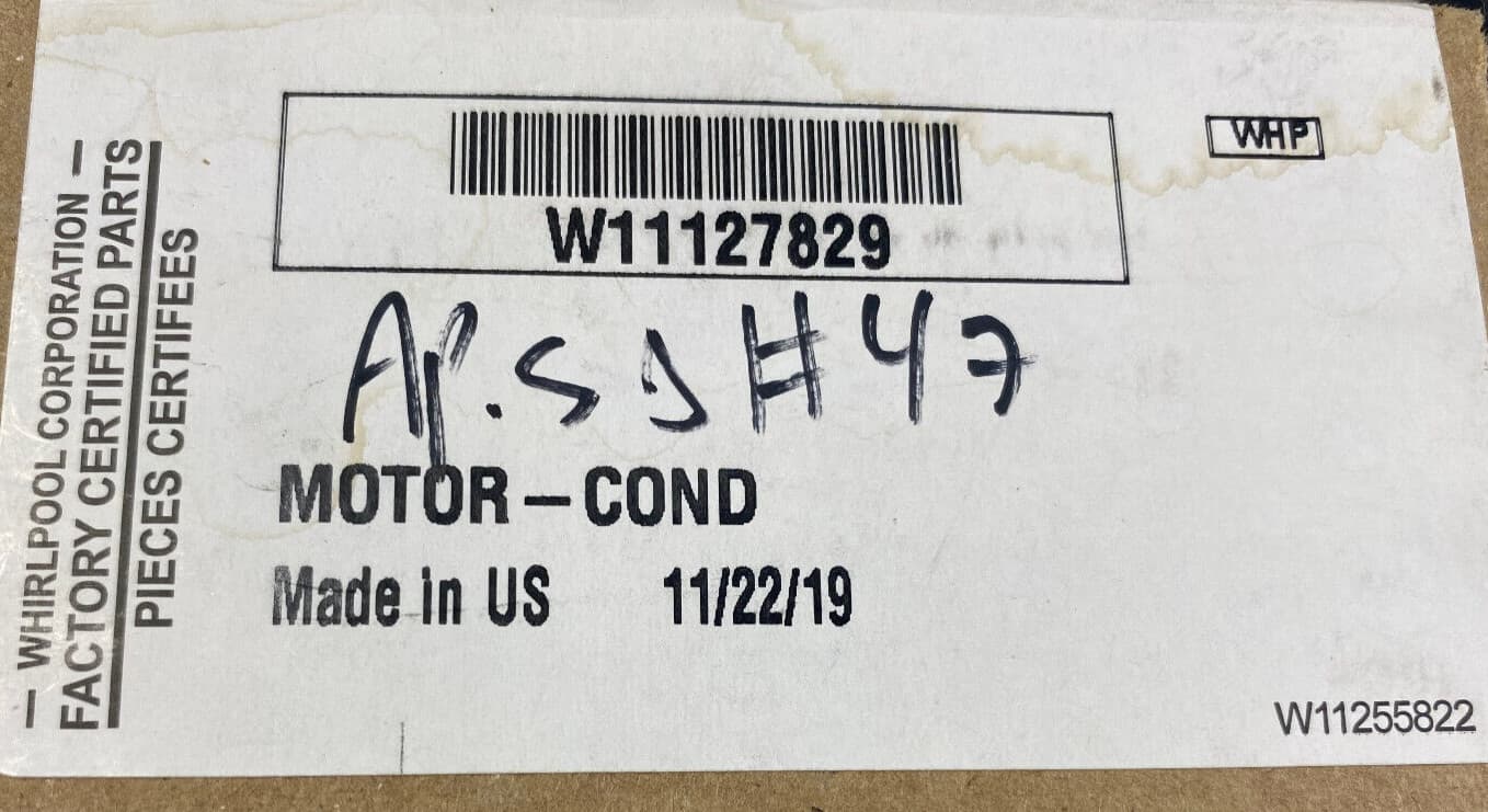 Genuine Whirlpool Refrigerator Condenser Fan Motor W11127829 — thumbnail 5