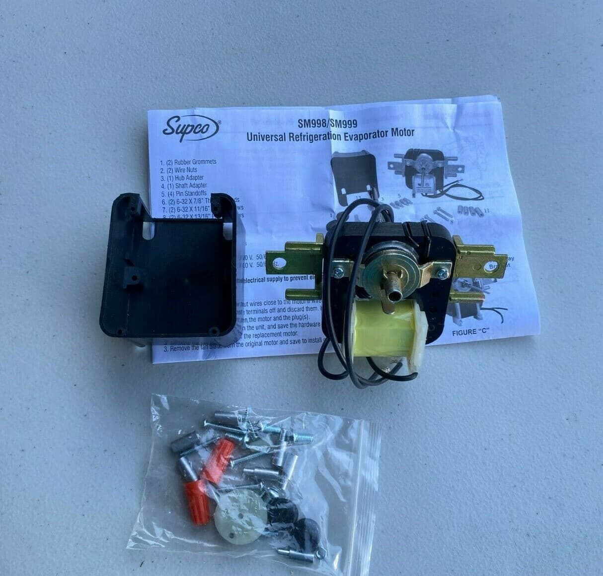 SUPCO Universal Refrigerator  Evaporator Fan Motor Kit SM999 EM999 — thumbnail 2