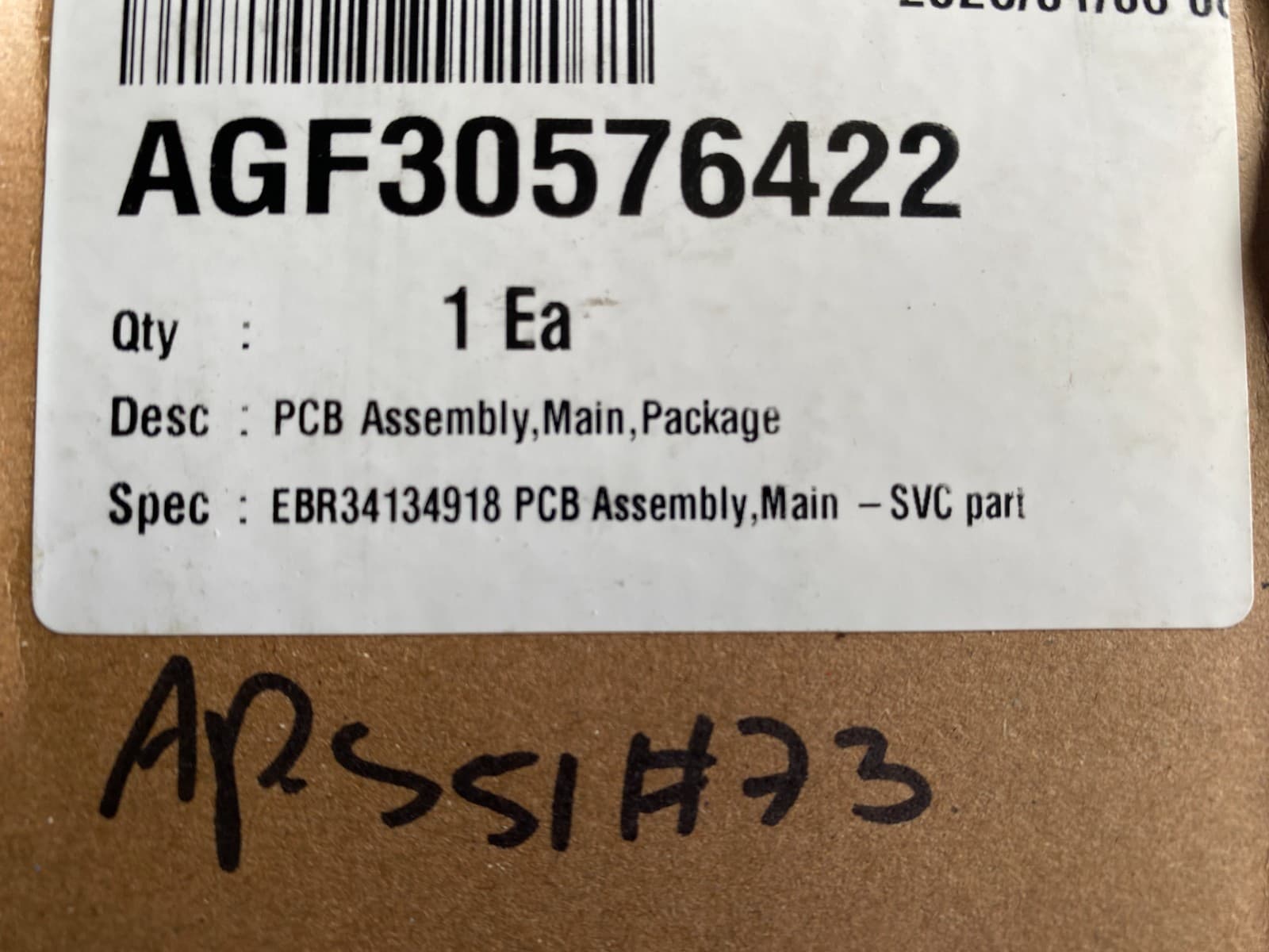 AGF30576422 LG OEM Washer Main Control Board Assembly New Genuine — thumbnail 4
