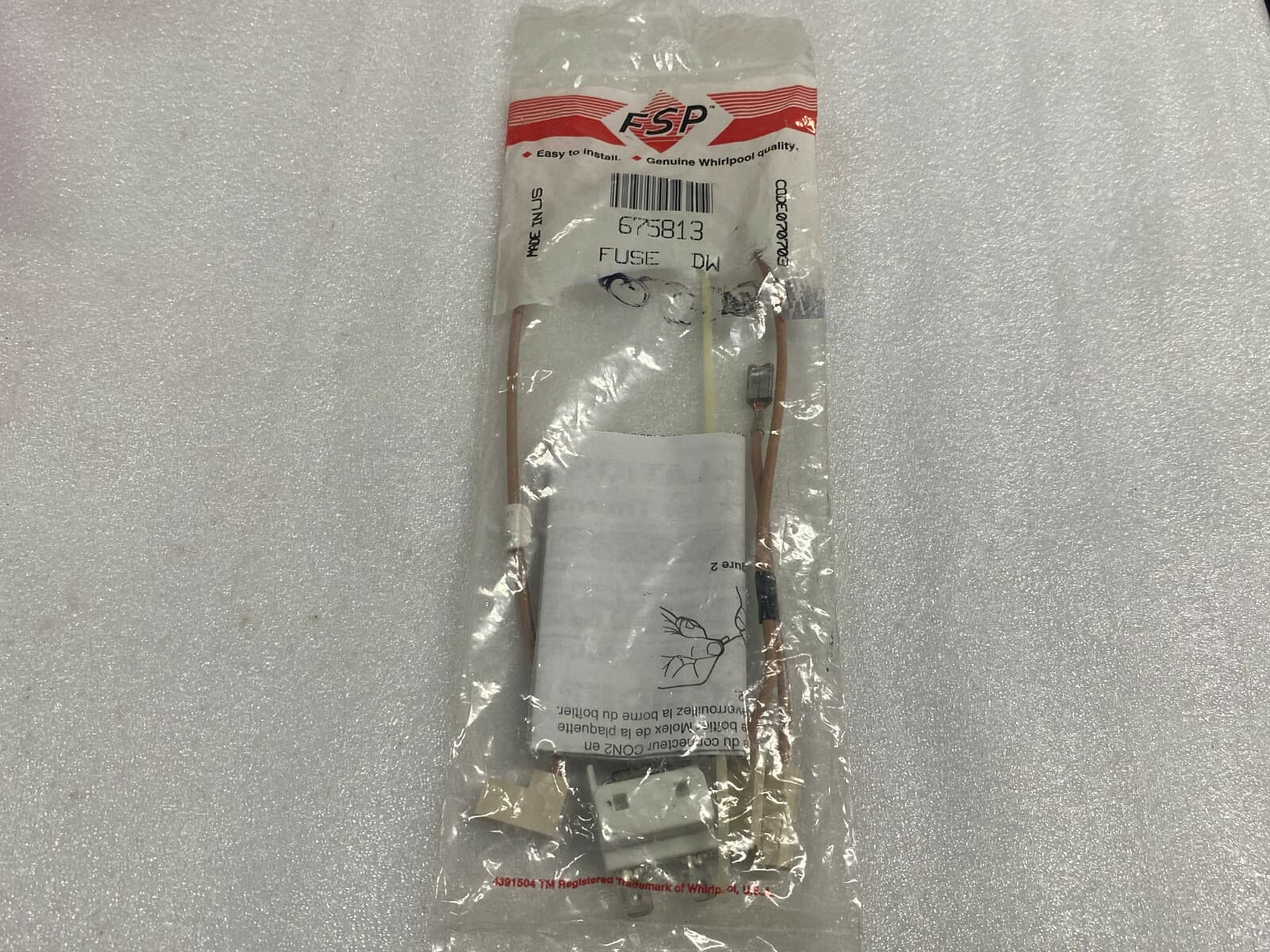 675813  New Genuine Whirlpool  Dishwasher Thermal Fuse Kit ( SET OF 2) — thumbnail 5