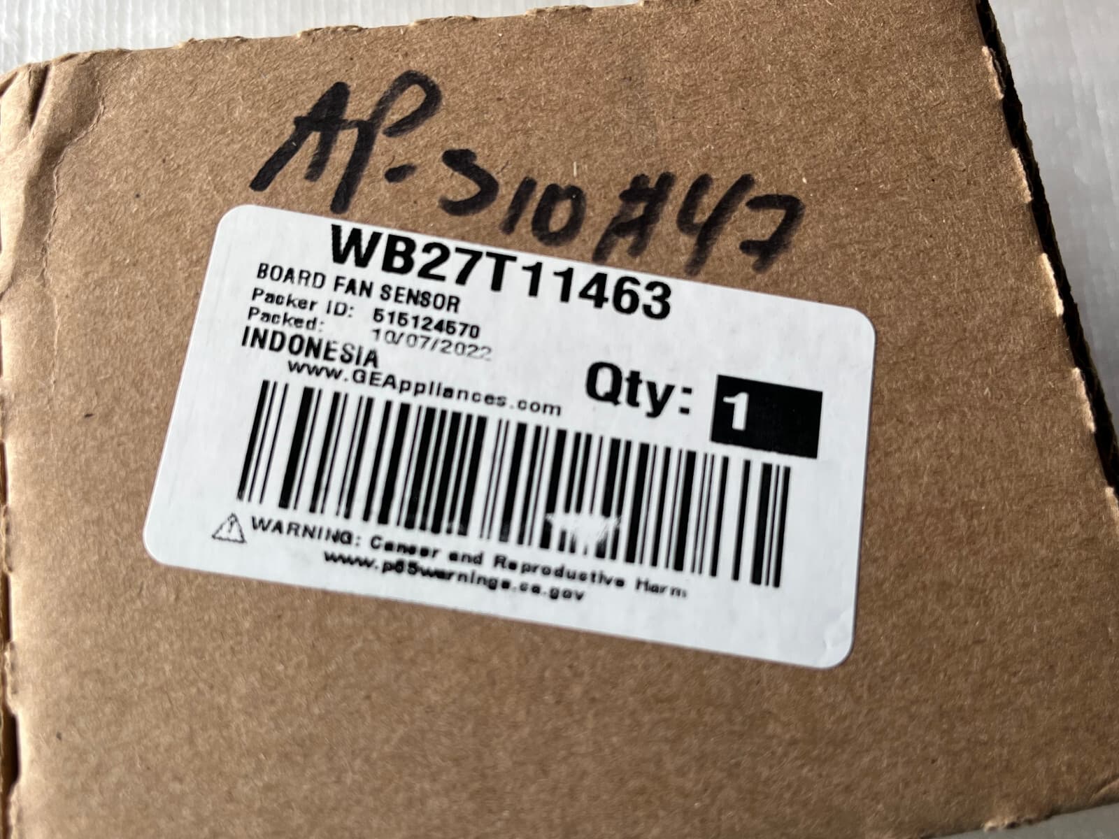 New Genuine GE Microwave Board Fan Sensor WB27T11463 — thumbnail 8