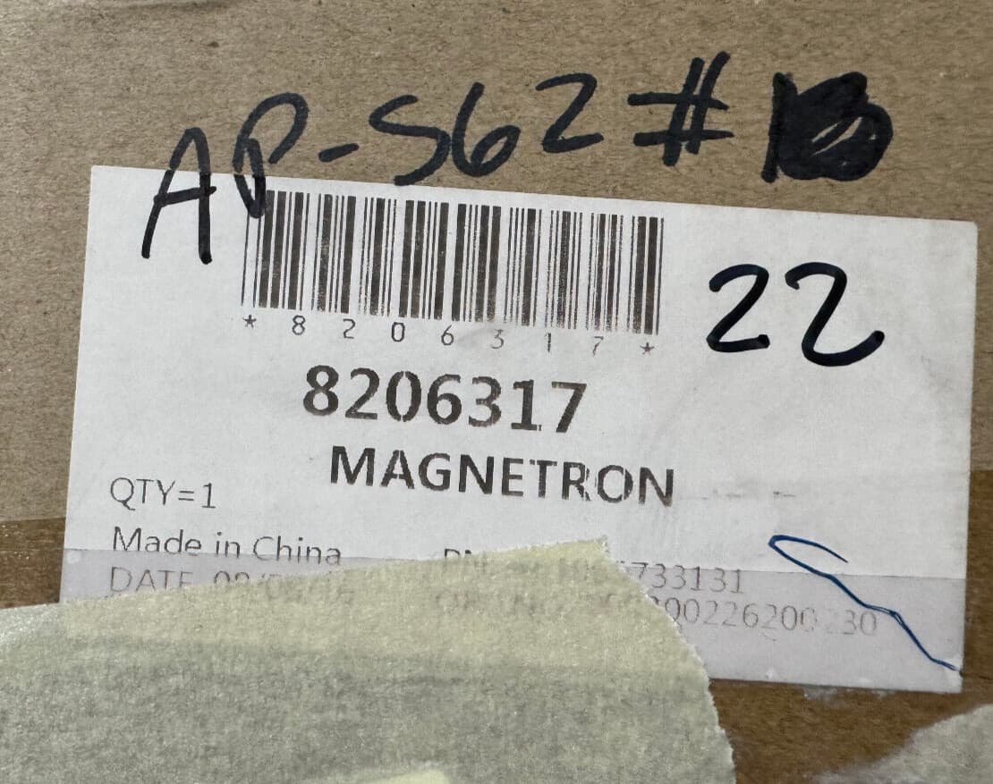 Genuine OEM Whirlpool Microwave Magnetron 8206317 — thumbnail 4