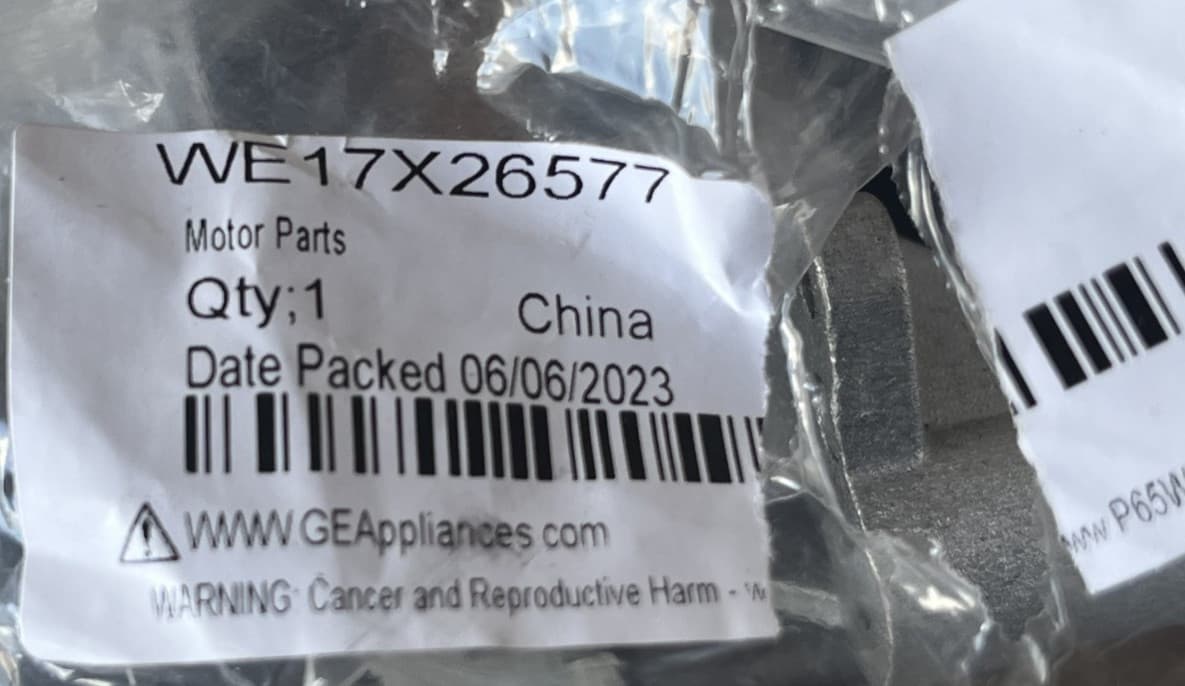 New Genuine OEM GE Dryer Motor Assembly Kit  GFT14ESSL0WW WE17X26577 — thumbnail 5
