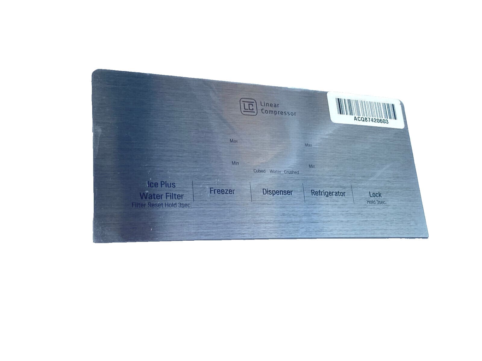 New Genuine LG Refrigerator Dispenser Display Cover Assembly ACQ87420603