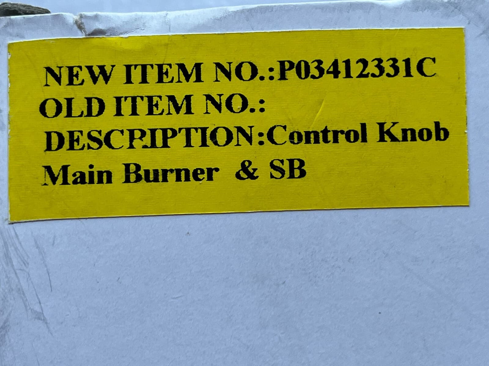 New Genuine Kenmore  Gas Grill Burner Knob P03412331C — thumbnail 7