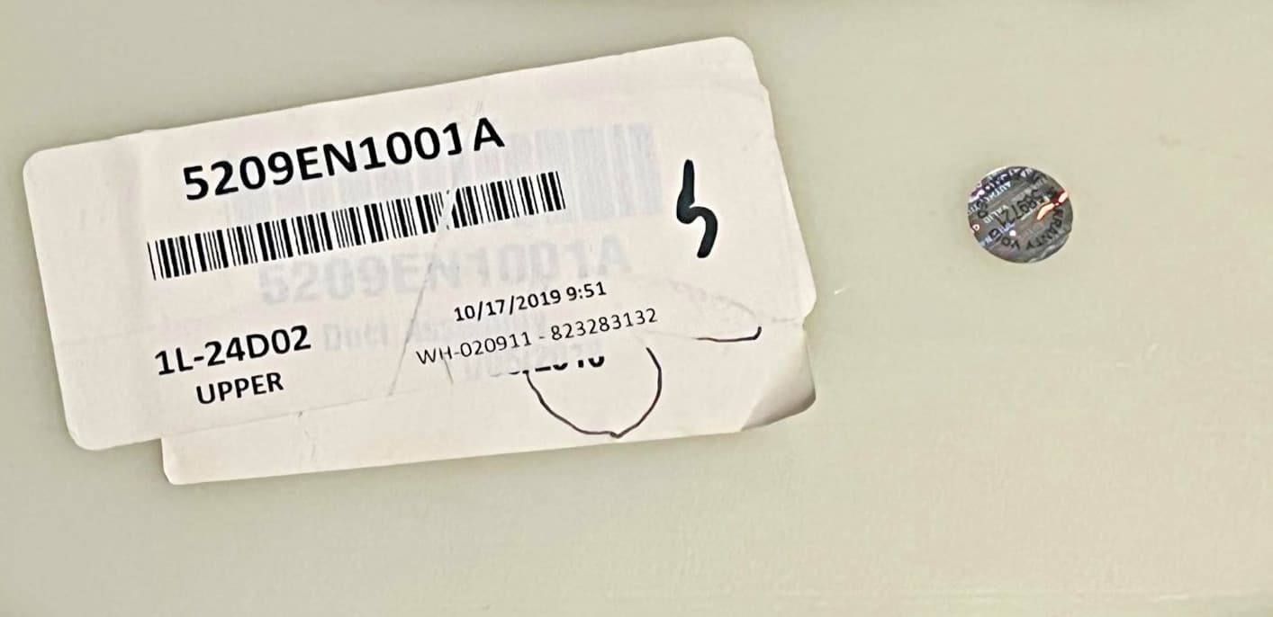 New Genuine OEM LG Washer Upper 5209EN1001A — thumbnail 4