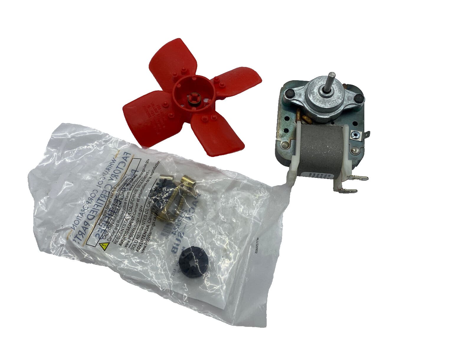 New Genuine OEM Whirlpool Refrigerator Evaporator Fan Motor Kit 482731