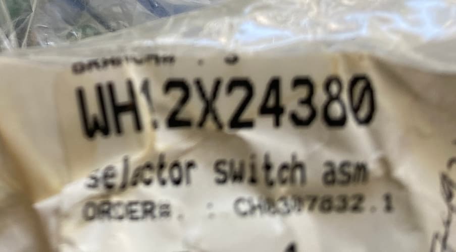 WH12X24380 OEM GE Washer Wire Harness Selector Switch Assembly New Genuine — thumbnail 4