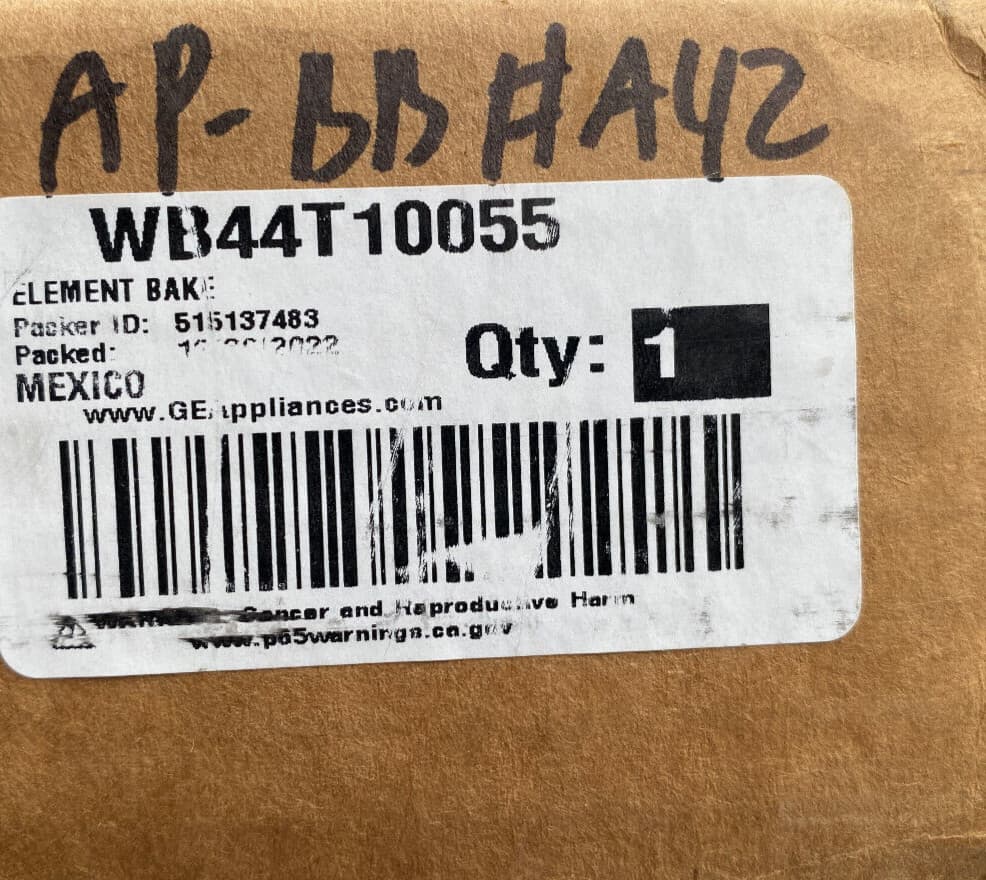 New Genuine OEM GE Oven Bake Element WB44T10055 — thumbnail 3