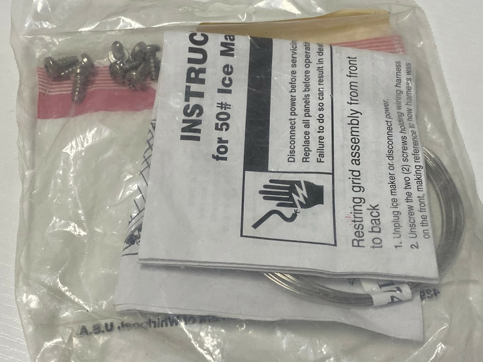 New Genuine Whirlpool Refrigerator Ice Maker Cutter Grid Wire Kit 4387020 — thumbnail 9