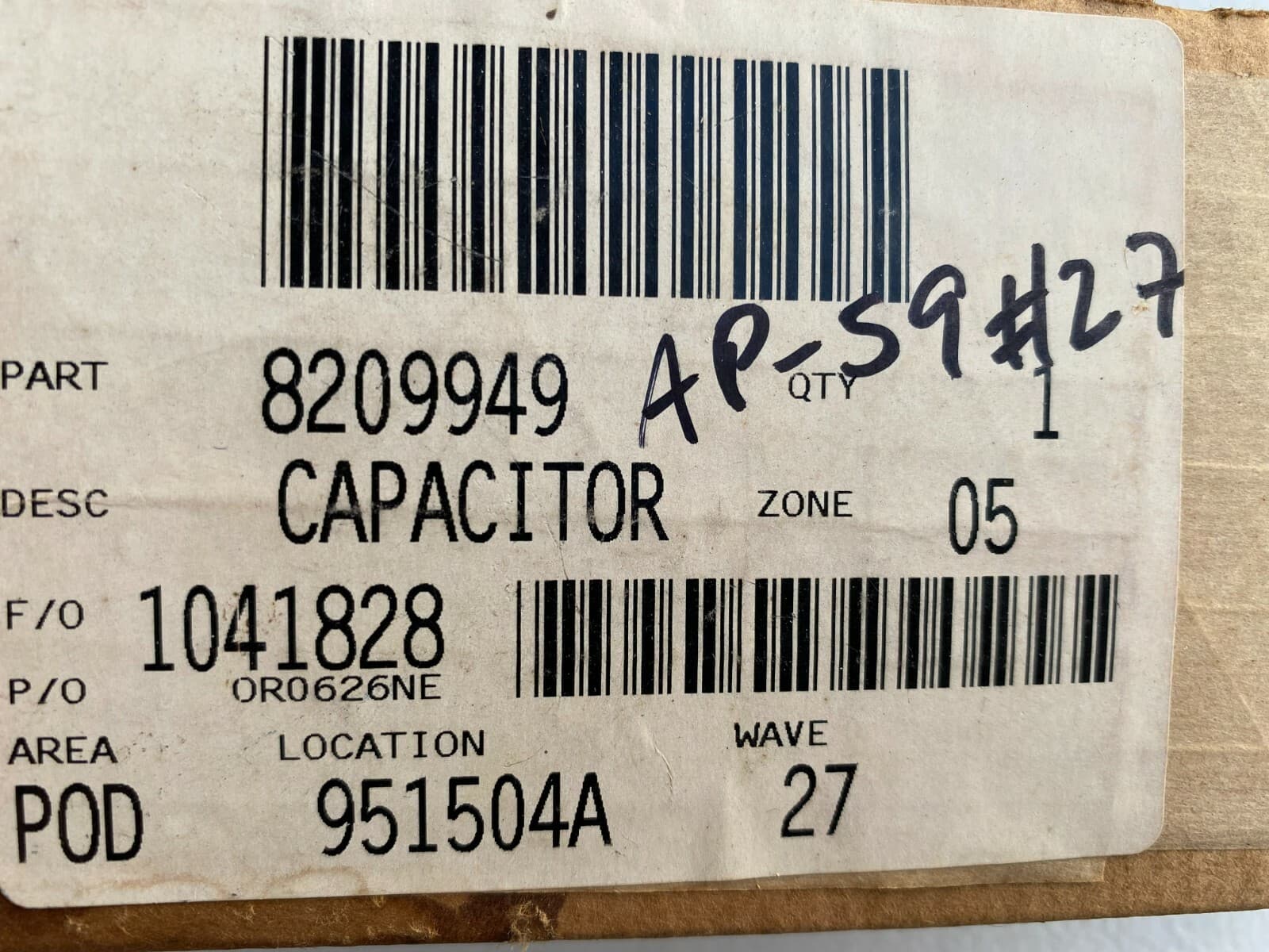 Genuine OEM Whirlpool A/C Capacitor 8209949 — thumbnail 4