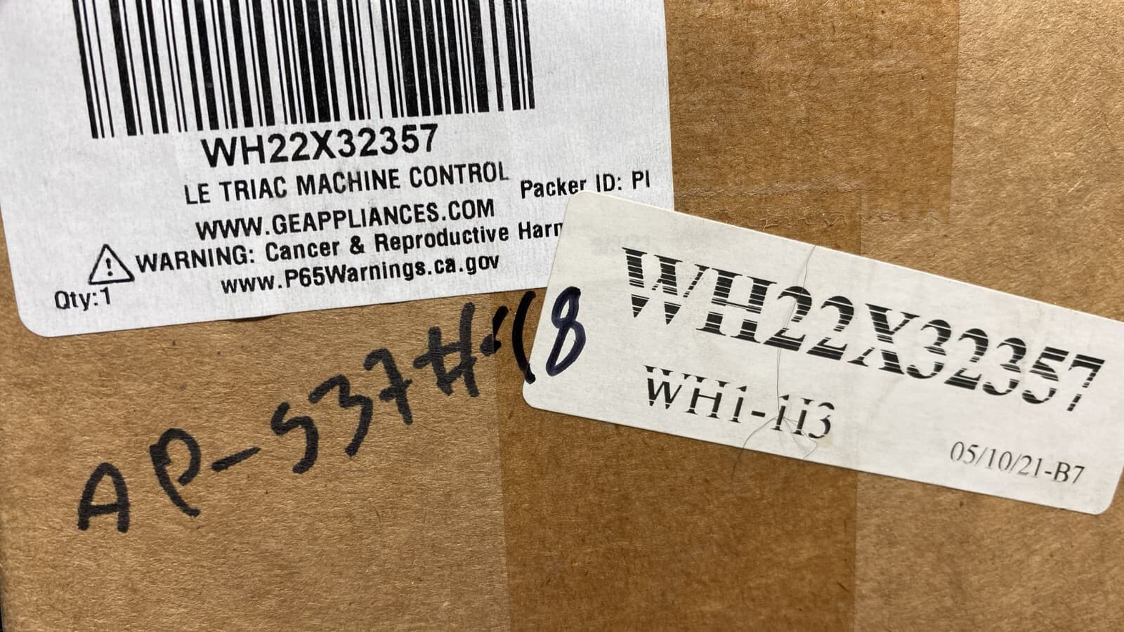 New Genuine OEM GE Washer Main Control Board W/instructions WH22X32357 — thumbnail 6