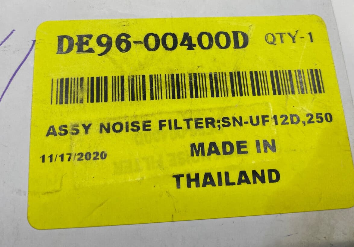 New Genuine OEM Samsung Microwave Noise Filter Assembly DE96-00400D — thumbnail 3