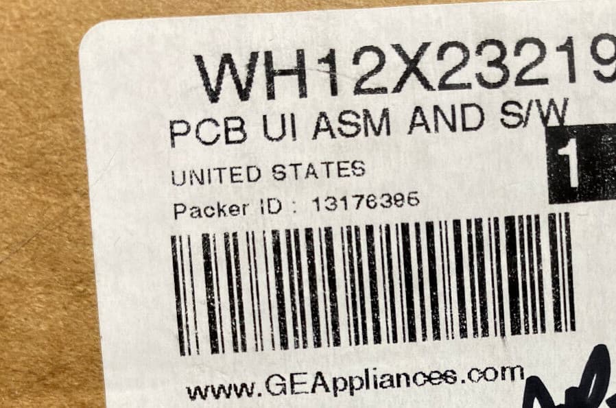 New Genuine  OEM GE Washer User Interface WH12X23219 — thumbnail 3