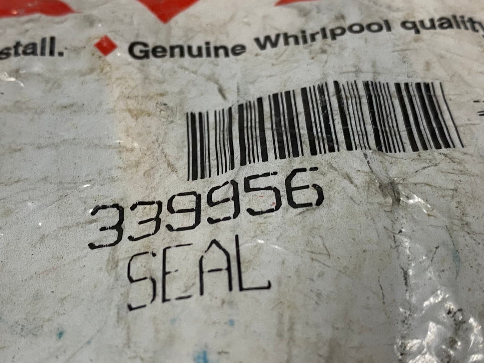NEW Genuine OEM  Whirlpool Dryer Lint Duct Housing Seal 339956 — thumbnail 2