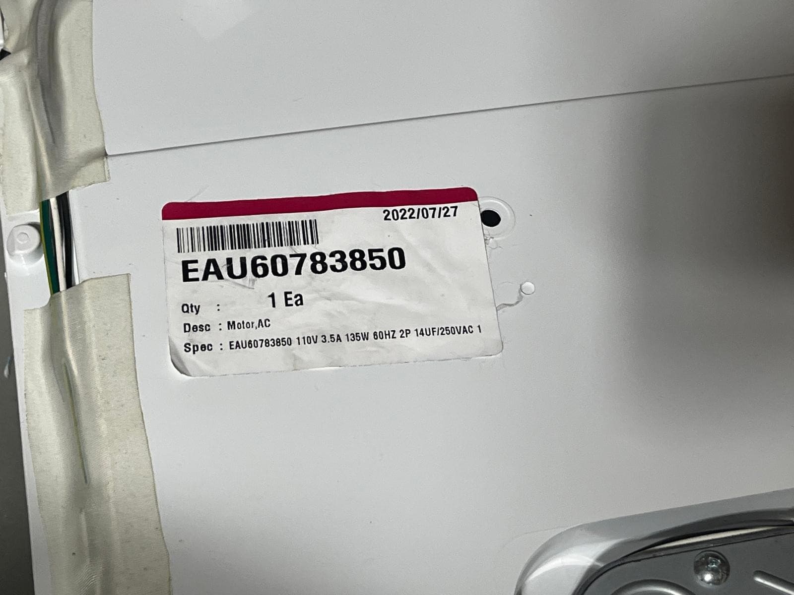 New Genuine OEM LG Refrigerator Ice Maker and Auger Motor Assembly  EAU60783850 — thumbnail 6
