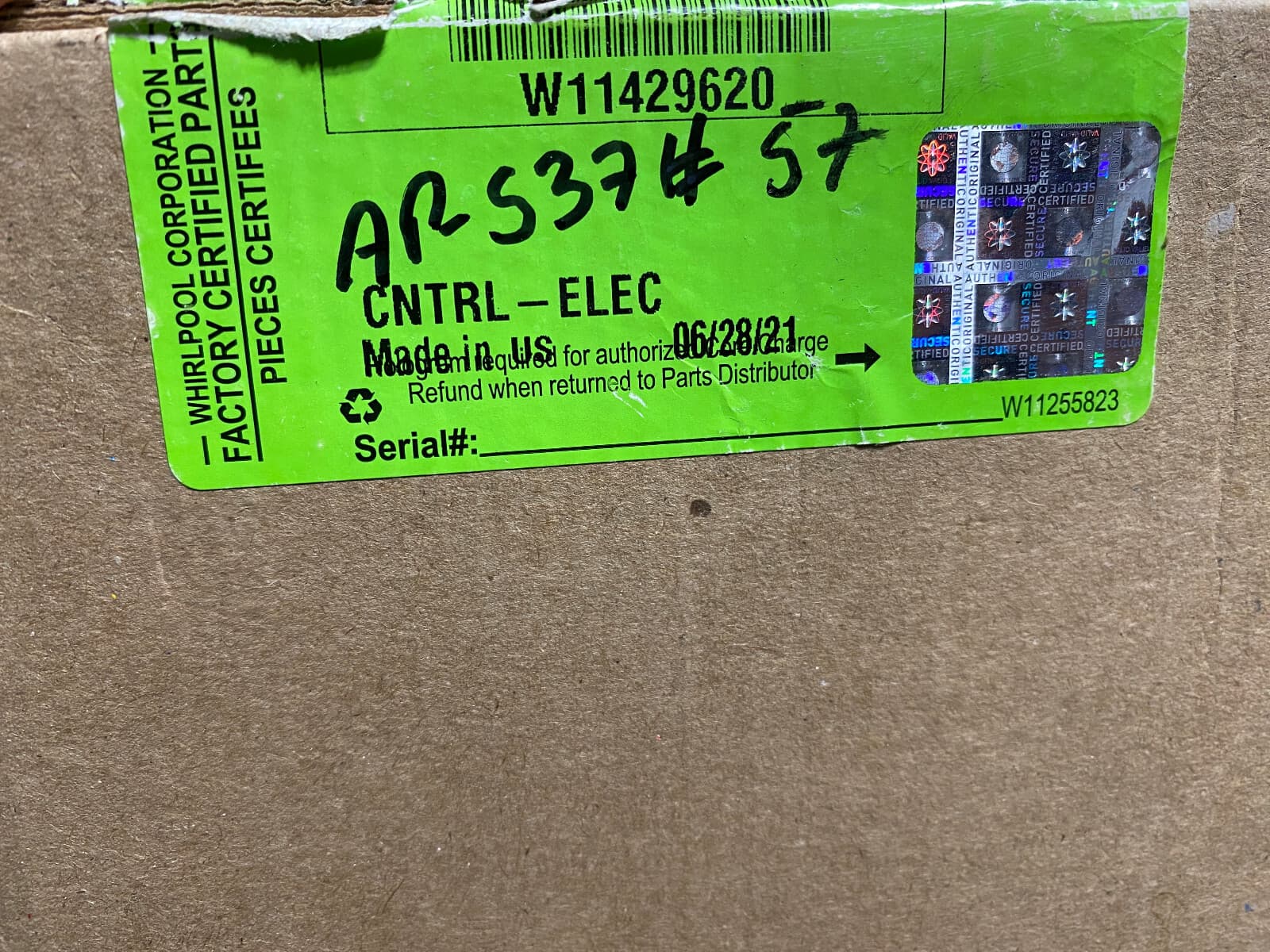 New Genuine OEM Whirlpool Washer Electronic Control Board W11429620 — thumbnail 8