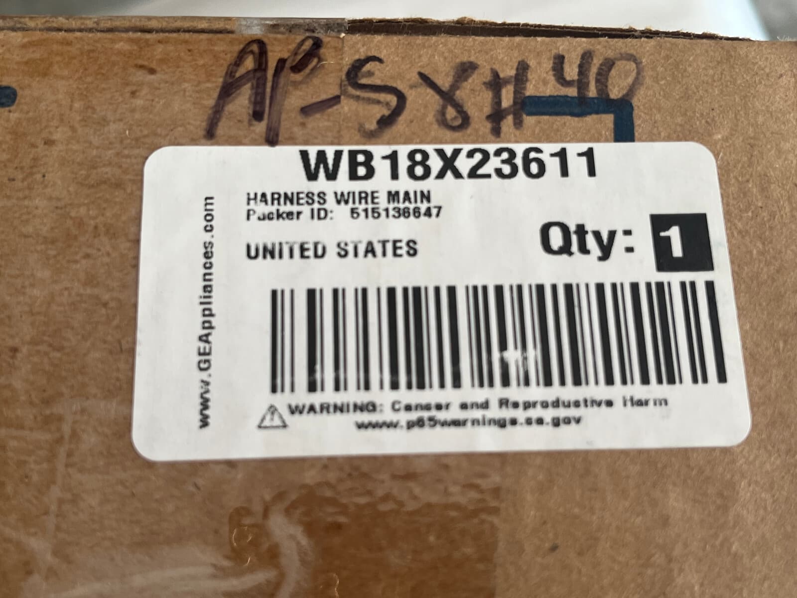 New Genuine OEM GE Electric Oven Harness Wire Main WB18X23611 — thumbnail 5