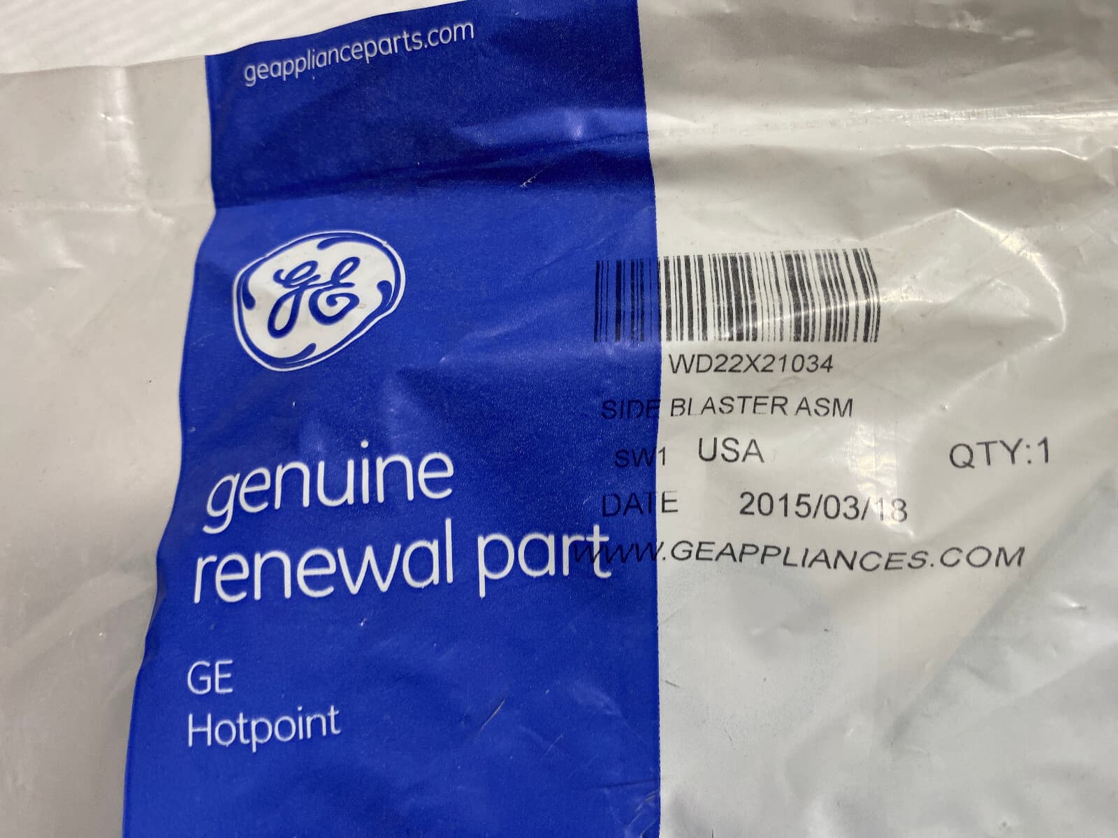 WD22X21034 OEM GE Dishwasher Spray Jet Assembly New Genuine — thumbnail 2