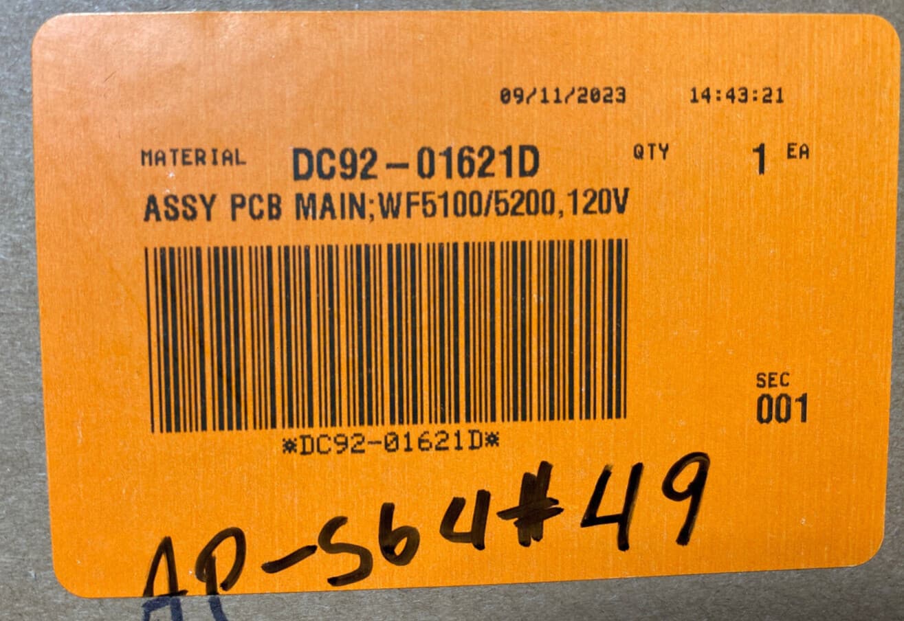 Genuine OEM Samsung Washer Control Board DC92-01621D — thumbnail 3