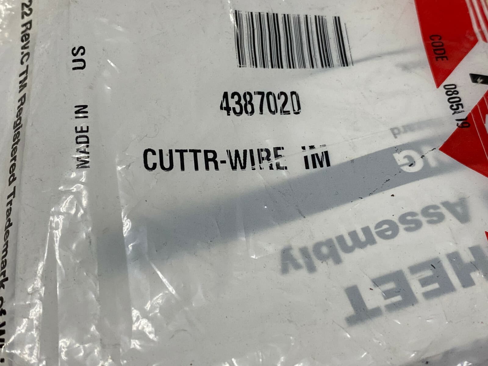 New Genuine Whirlpool Refrigerator Ice Maker Cutter Grid Wire Kit 4387020 — thumbnail 8