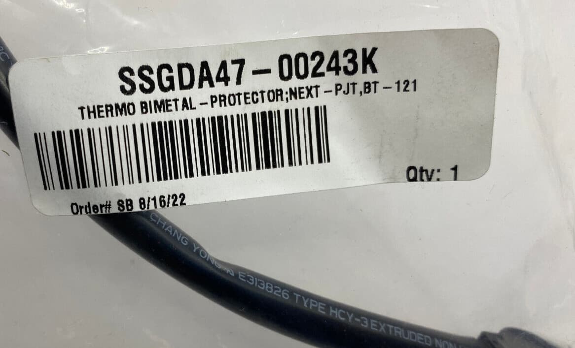 New FOR  Samsung Refrigerator Bimetal Thermo Protector  DA47-00243K — thumbnail 2