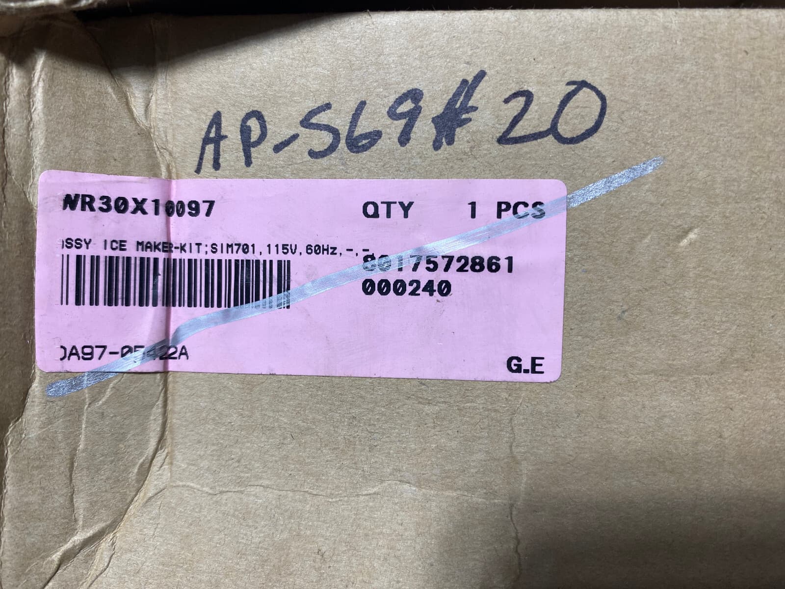 WR30X10097 GE OEM Refrigerator Ice Maker Assy  New Genuine — thumbnail 11