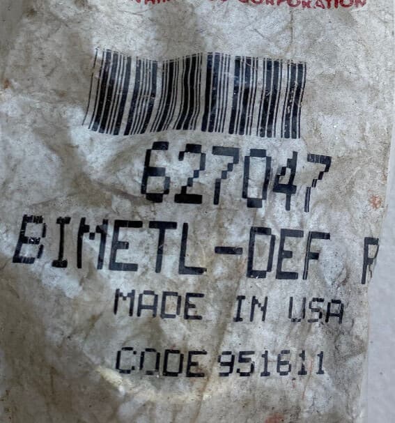 New Genuine Whirlpool  Bimetl-Def 627047 — thumbnail 2