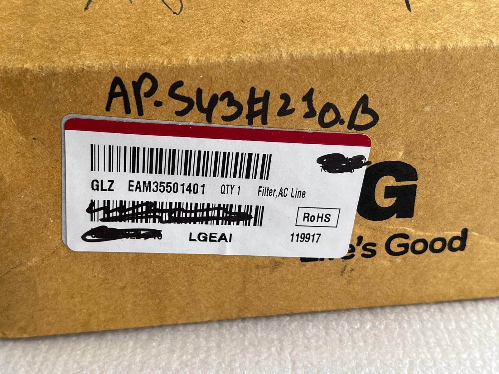 New Genuine  LG Ac Line Filter EAM35501401 — thumbnail 4