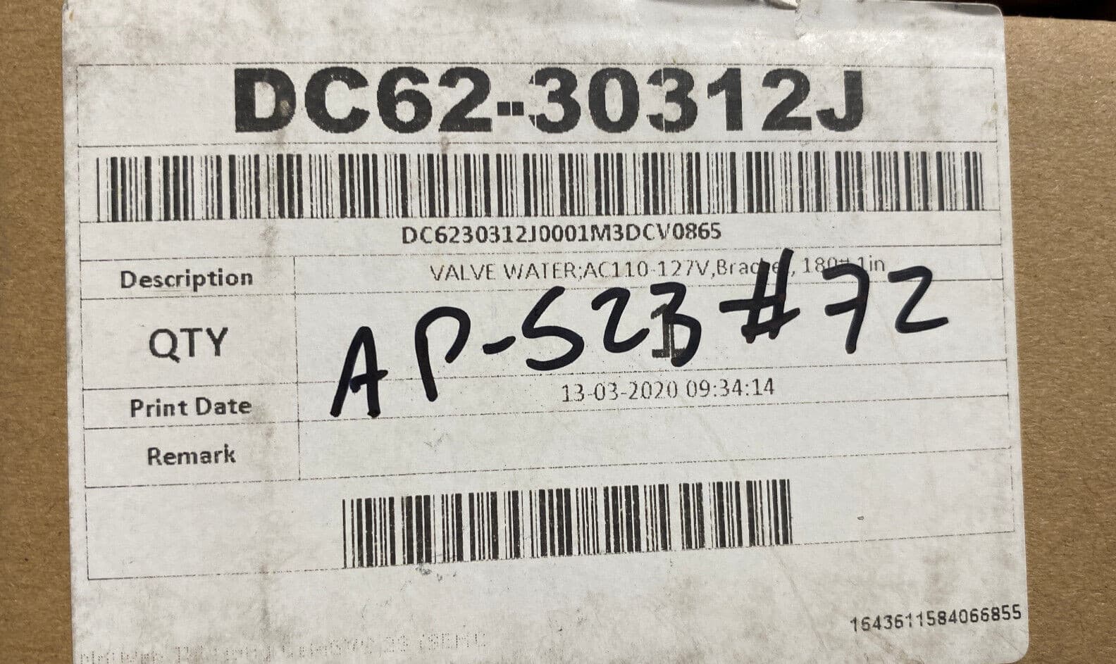 New Genuine OEM Samsung Washer Water Inlet Valve DC62-30312J — thumbnail 15